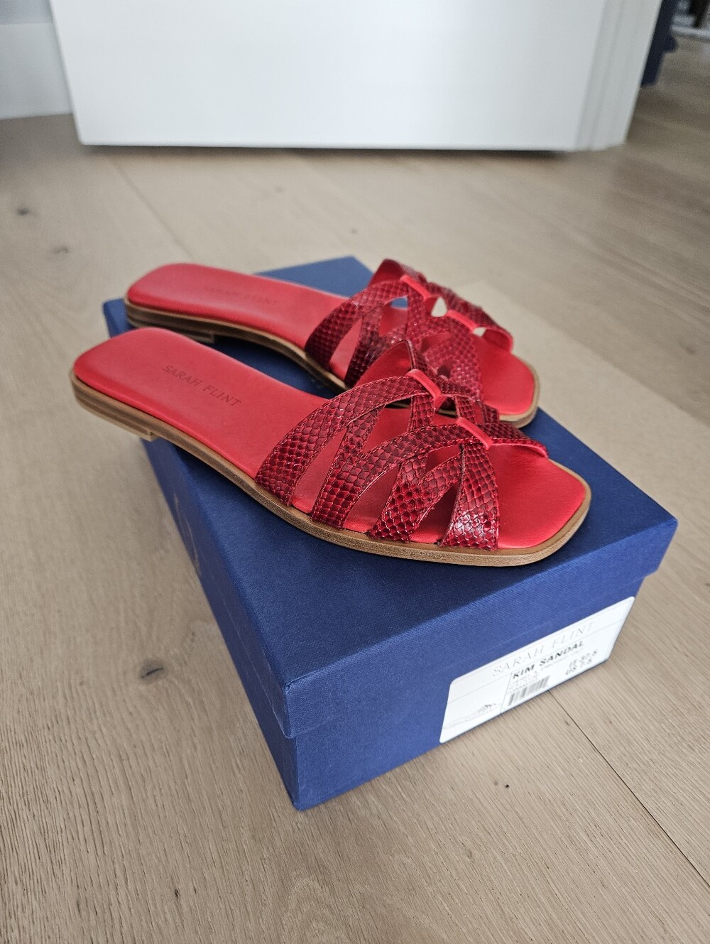 Sarah Flint Kim Sandal Red EU 37.5